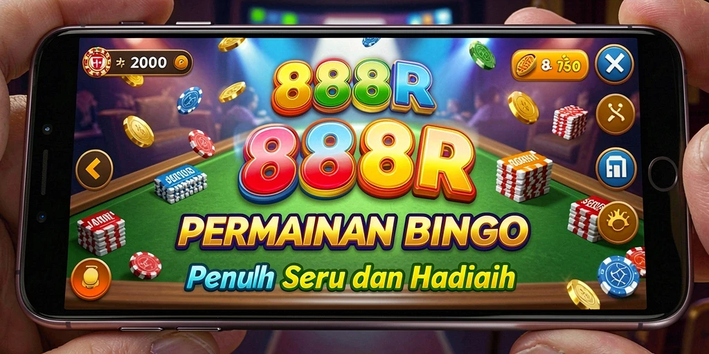 Tampilan gameplay Bingo yang menegangkan dan berwarna-warni di 888R.