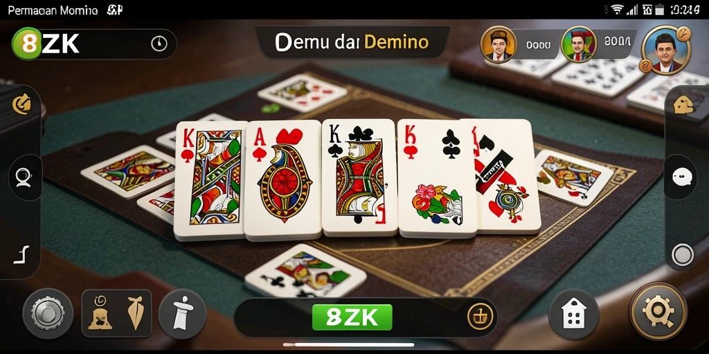 Tampilan permainan Domino yang menarik di 8ZK.