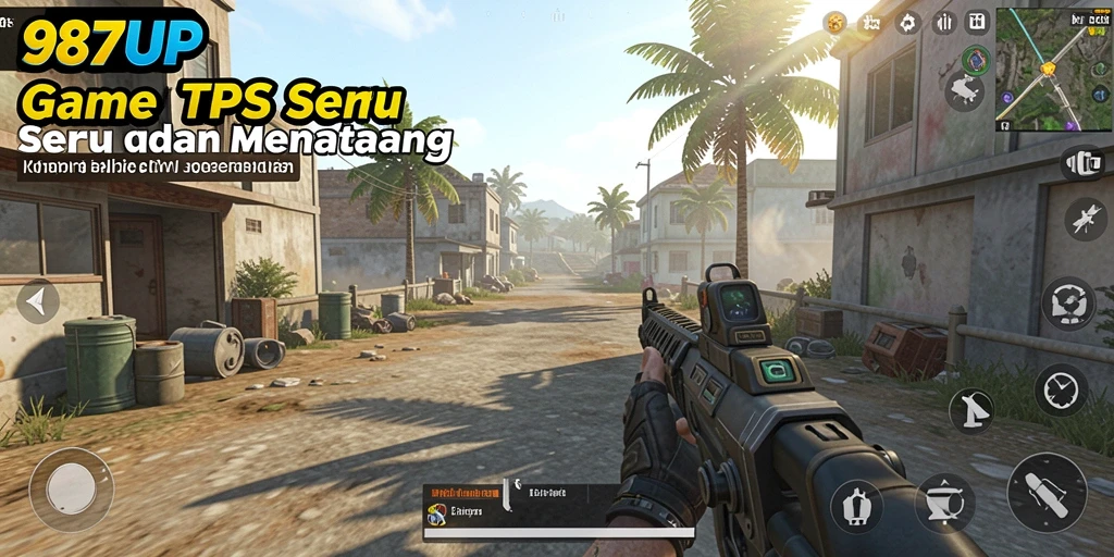 Gameplay TPS seru dan mendebarkan dari 987UP.