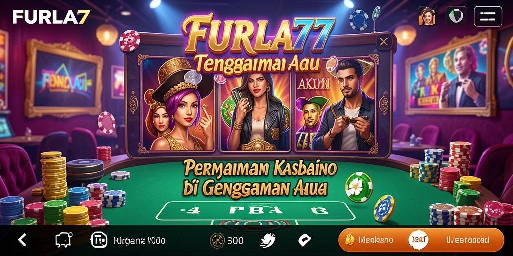 Tampilan gameplay yang seru dan mendebarkan dari FURLA77.