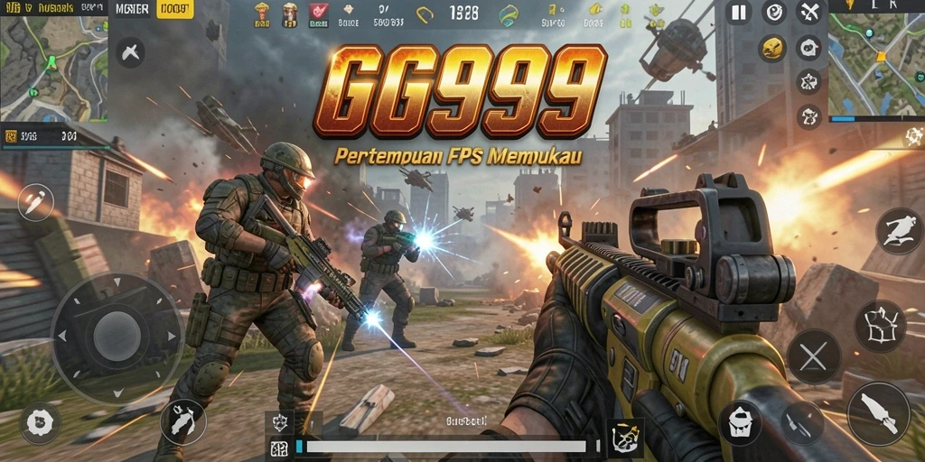 Tangkapan layar dari gameplay GG999 yang intens dan penuh aksi.