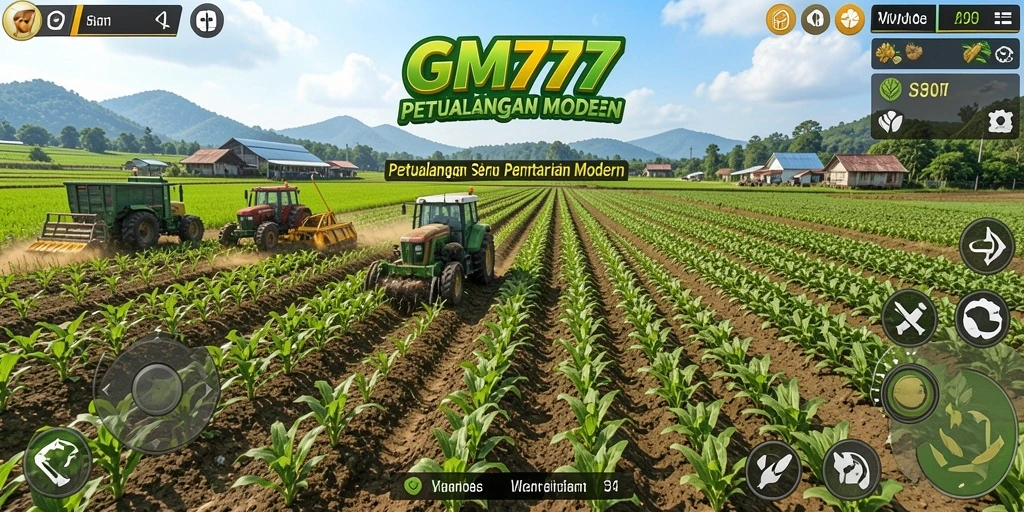 Tampilan gameplay GM777 yang menarik dan penuh warna.