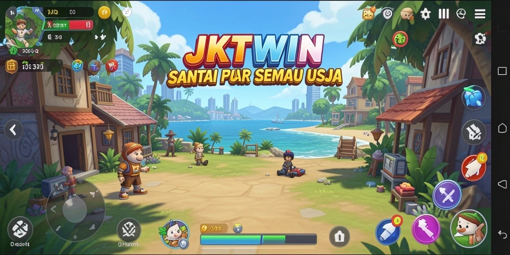 Tampilan gameplay menarik dari JKTWIN yang menghibur.