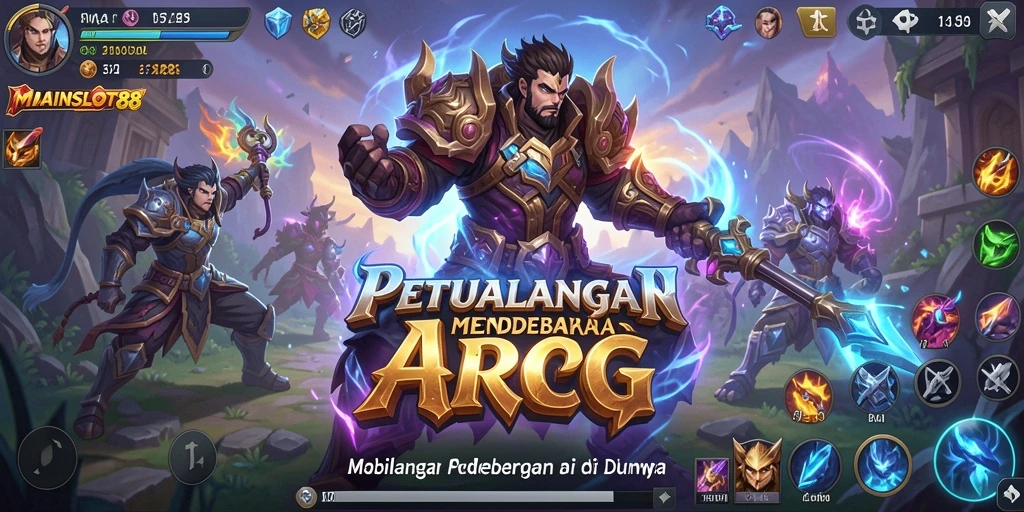 Screenshot tampilan gameplay mendebarkan dari MAINSLOT88 dengan aksi ARPG.