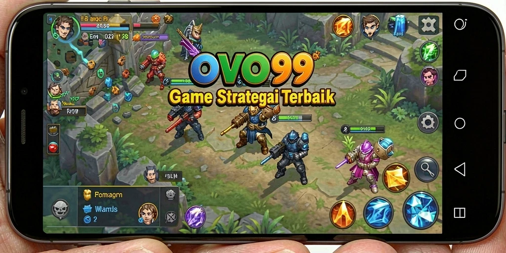 Screenshot gameplay OVO99 dengan aksi pertempuran yang seru.