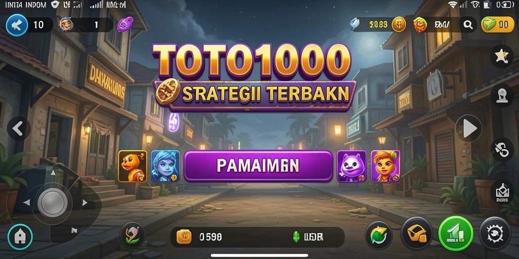 Tampilan menakjubkan dari gameplay TOTO1000 yang menantang.
